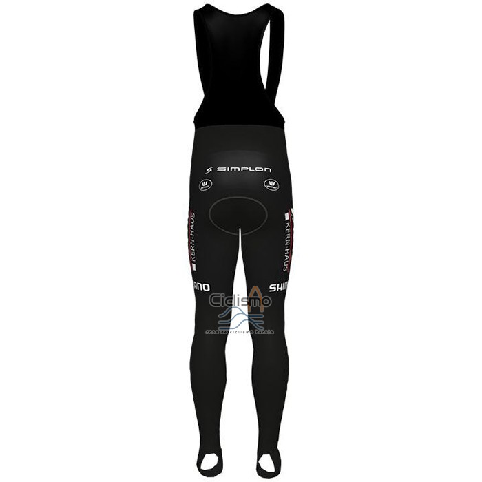 Lotto-kern Haus Ropa Ciclismo Culotte Largo 2021 Hombre Mangas Largas Negro AMarillo